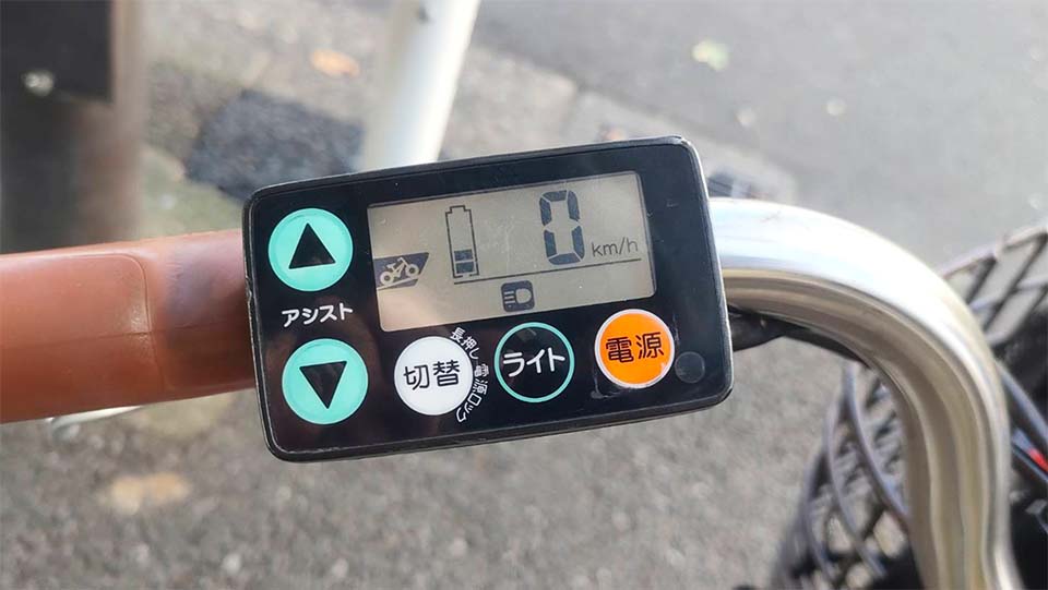 ハローサイクリング 速度表示